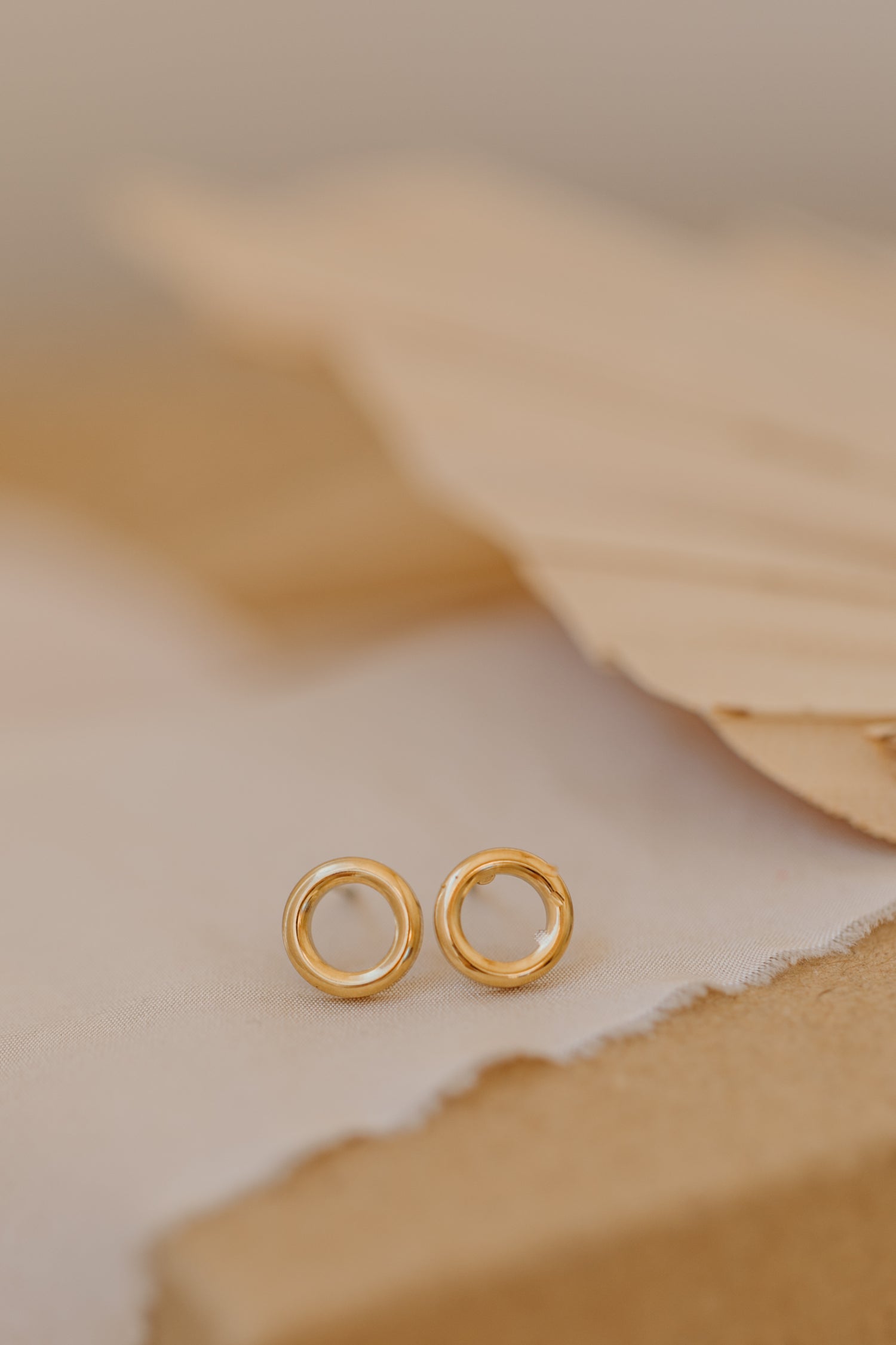 dotted circle earrings