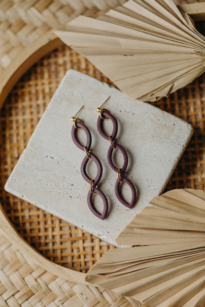 Polymer Clay Earring in Eucalyptus Green