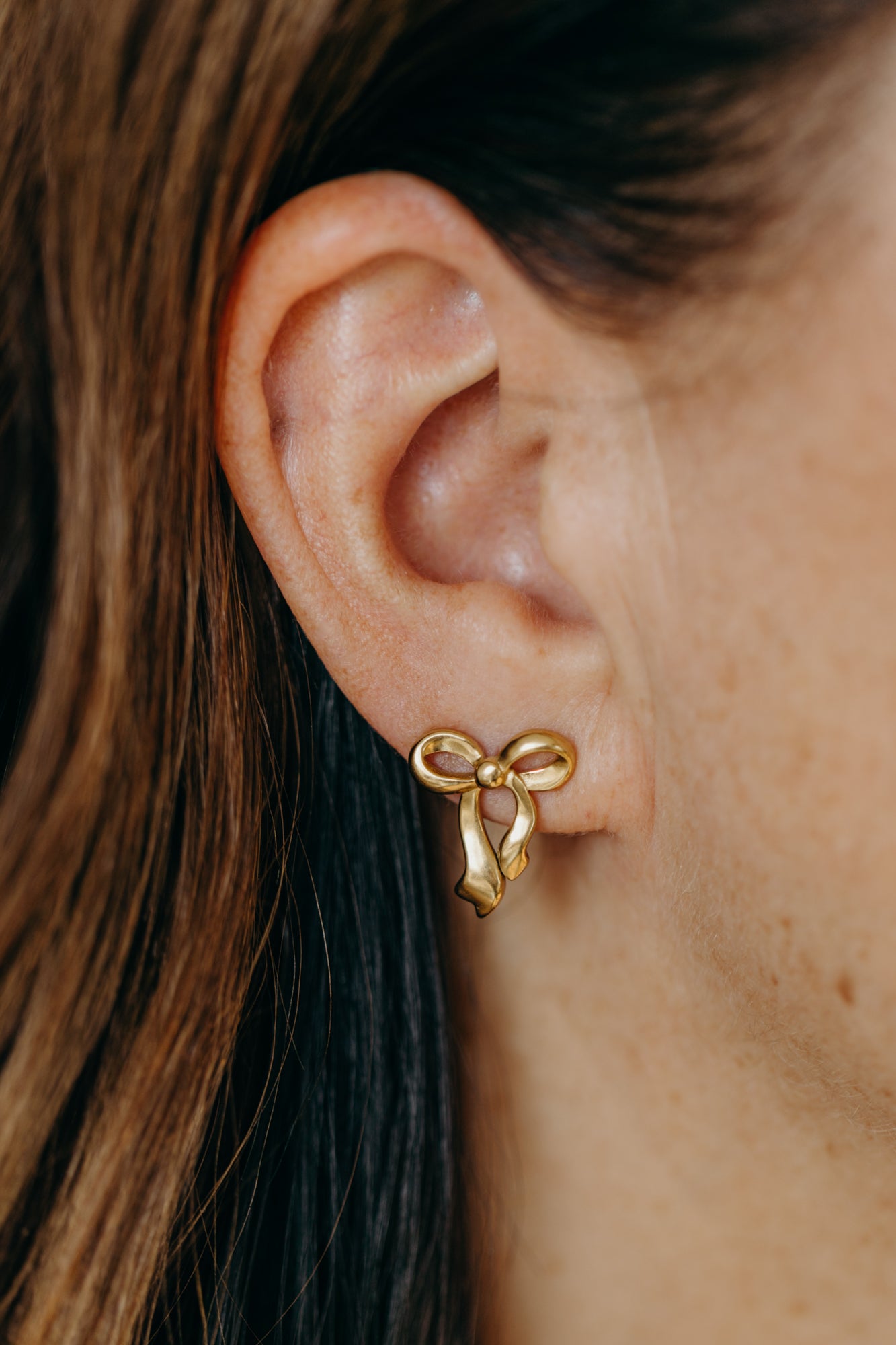 Bow Knot – lange Schleifen Ohrstecker