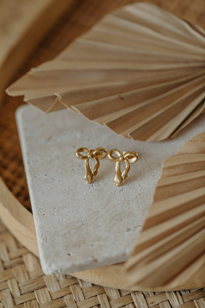 Bow Knot – lange Schleifen Ohrstecker