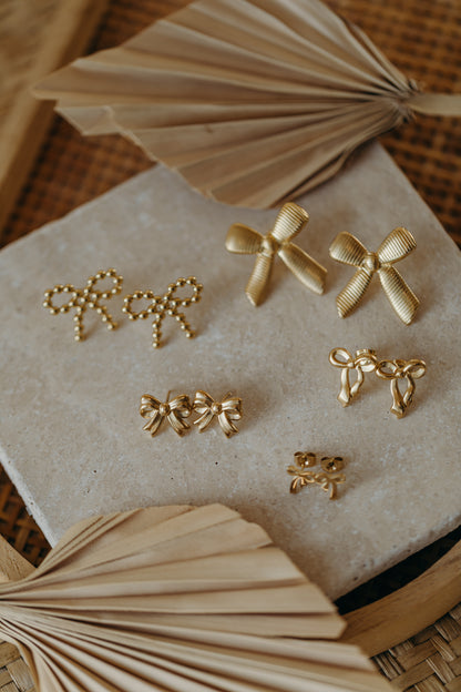 Bow Knot – lange Schleifen Ohrstecker
