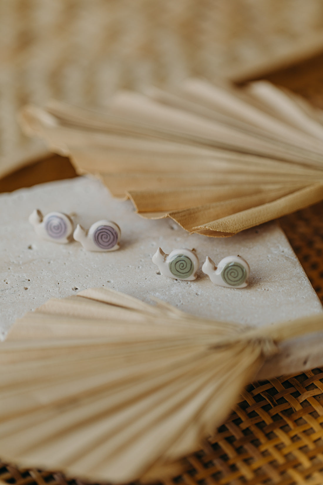 DENA - small heart earrings made of polymer clay