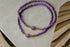 Lila Smiley Armband
