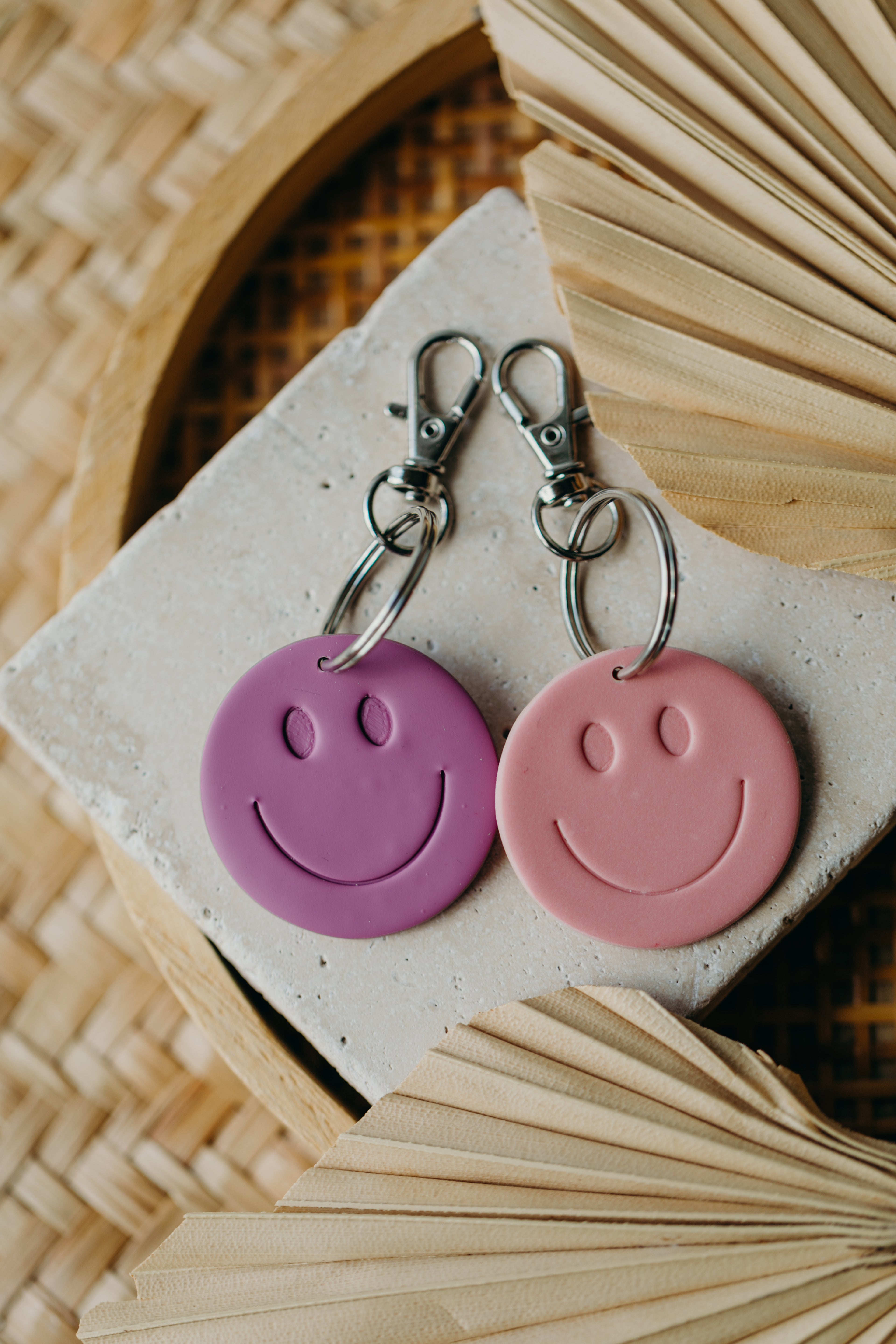SMILEY Schlüsselanhänger French Pink