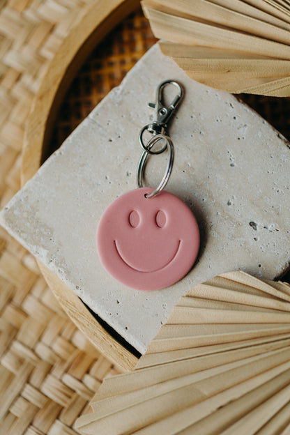 SMILEY Schlüsselanhänger French Pink
