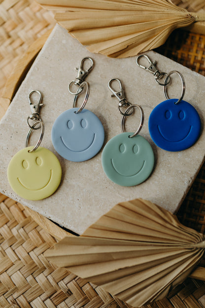 SMILEY Schlüsselanhänger Salbeigrün