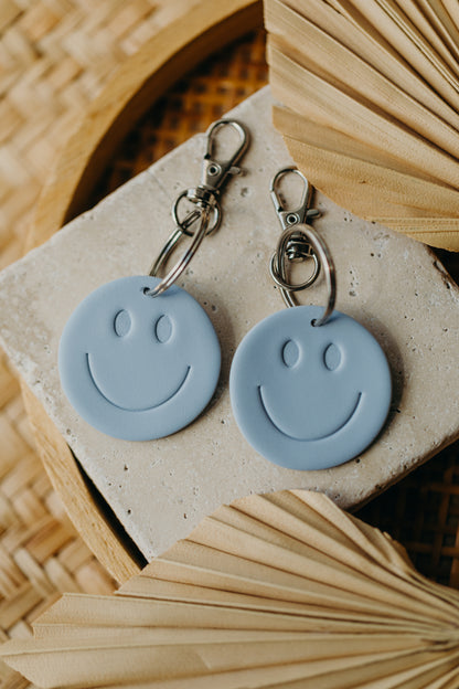 SMILEY Schlüsselanhänger Hellblau