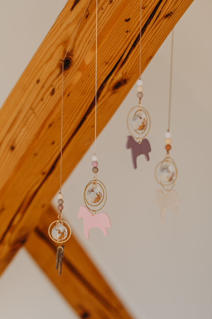 Sonnenfänger mit kleinem Pferd