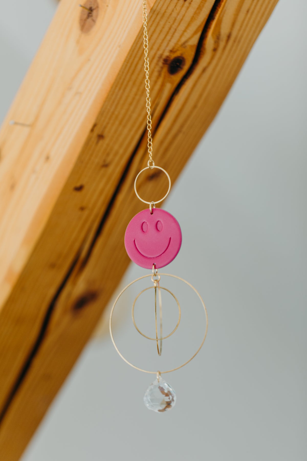 Sonnenfänger SMILEY himbeere