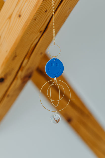 Sun Catcher SMILEY Cornflower Blue