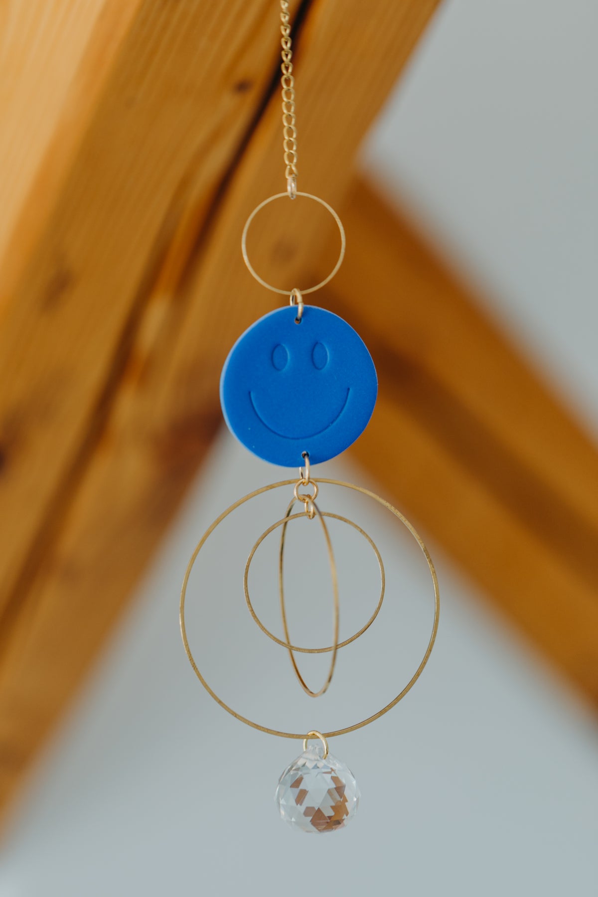 Sun Catcher SMILEY Cornflower Blue