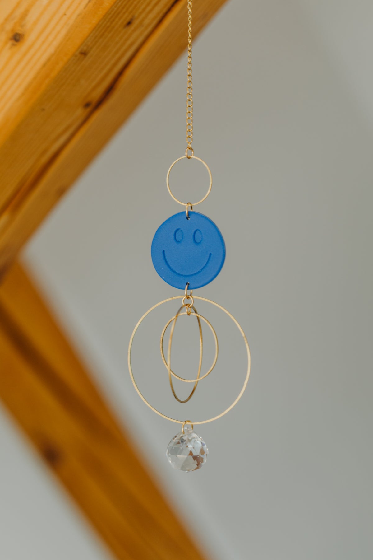 Sun Catcher SMILEY Cornflower Blue