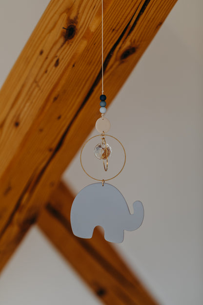 Sonnenfänger hellblauer Elefant