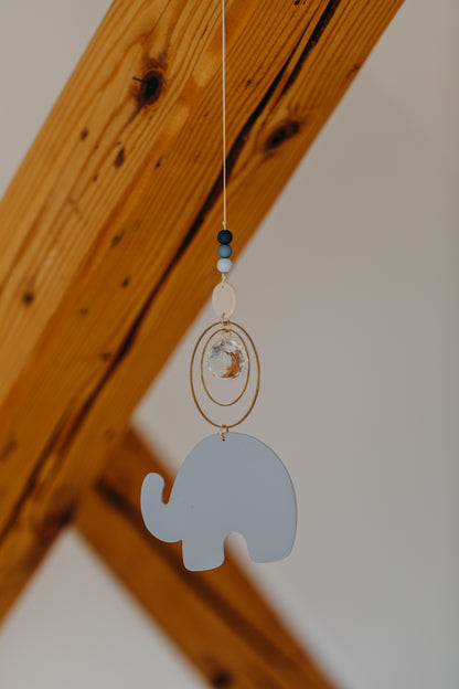 Sonnenfänger hellblauer Elefant