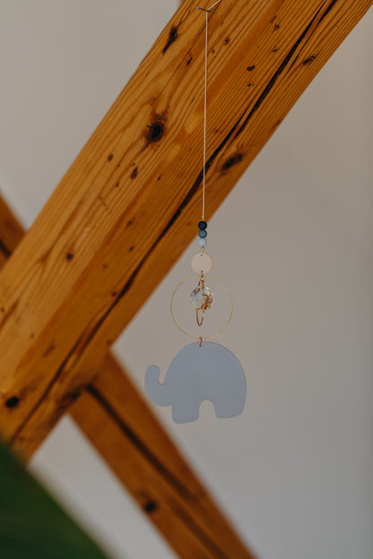 Sonnenfänger hellblauer Elefant