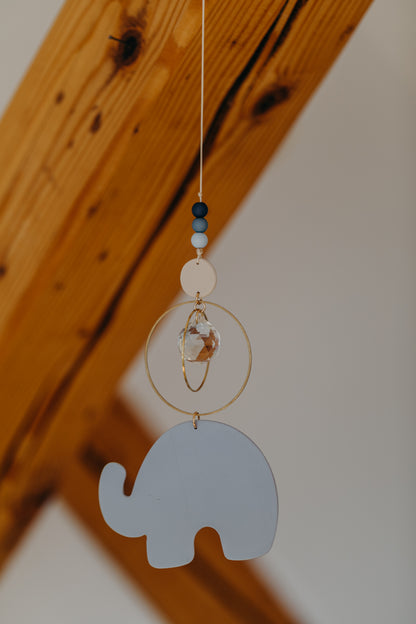 Sonnenfänger hellblauer Elefant