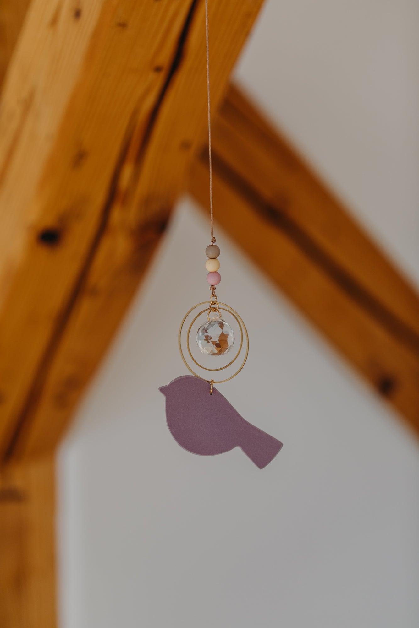 Sonnenfänger lila Vogel