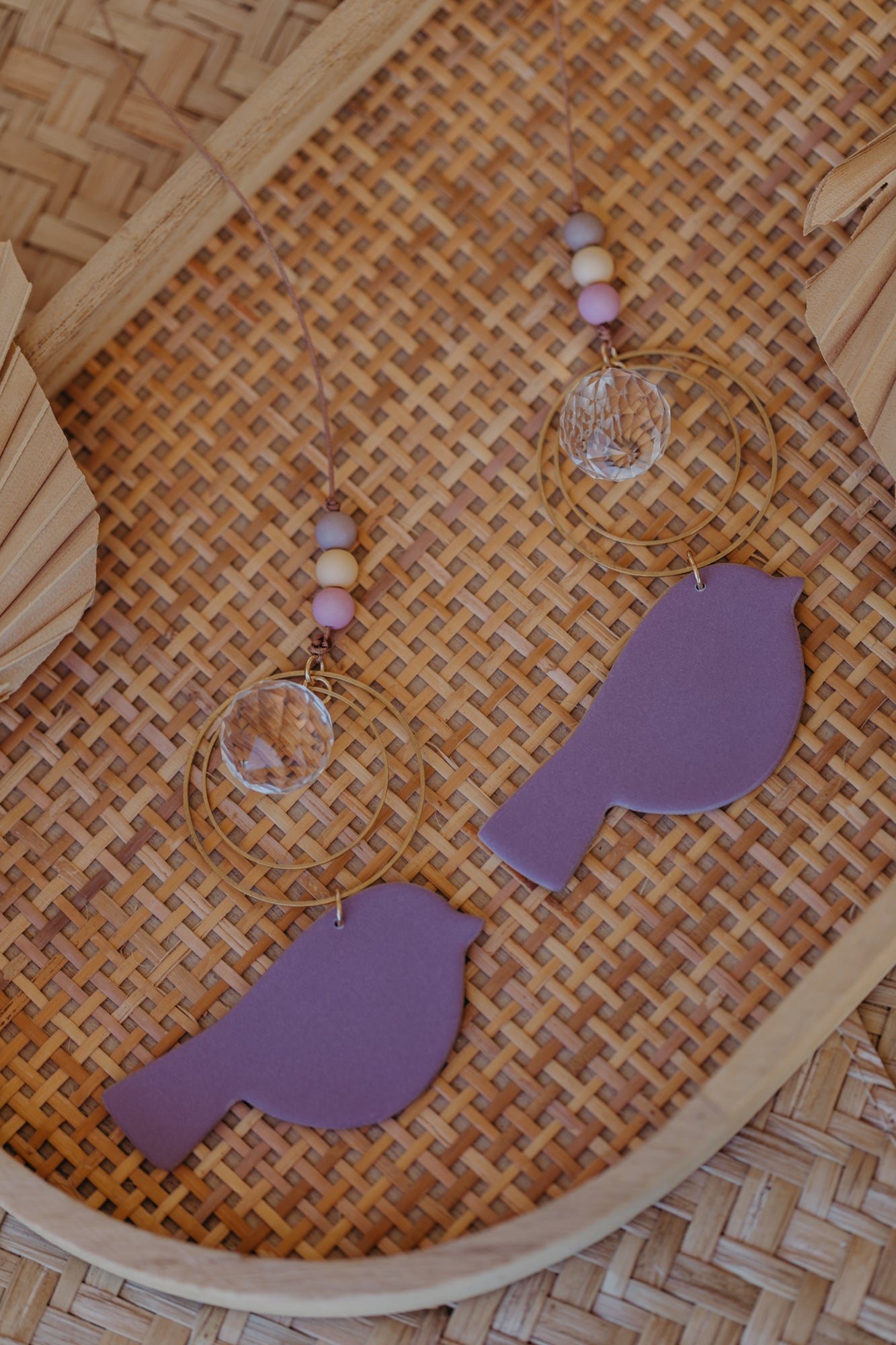 Sonnenfänger lila Vogel