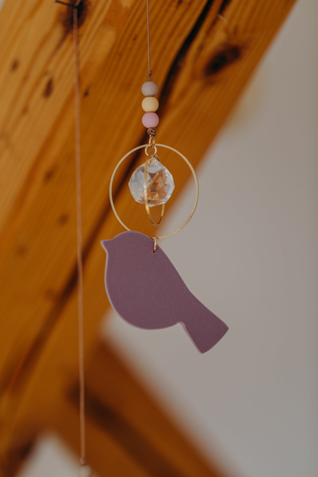 Sonnenfänger lila Vogel