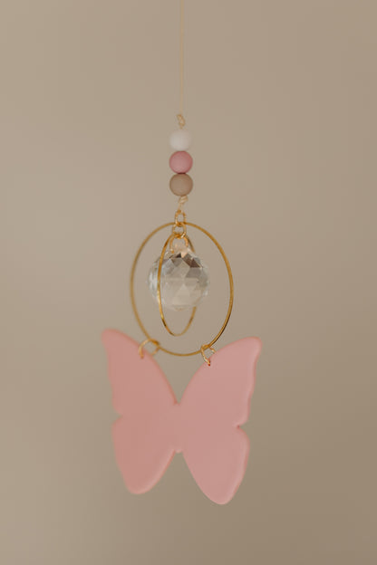 Sonnenfänger rosa Schmetterling