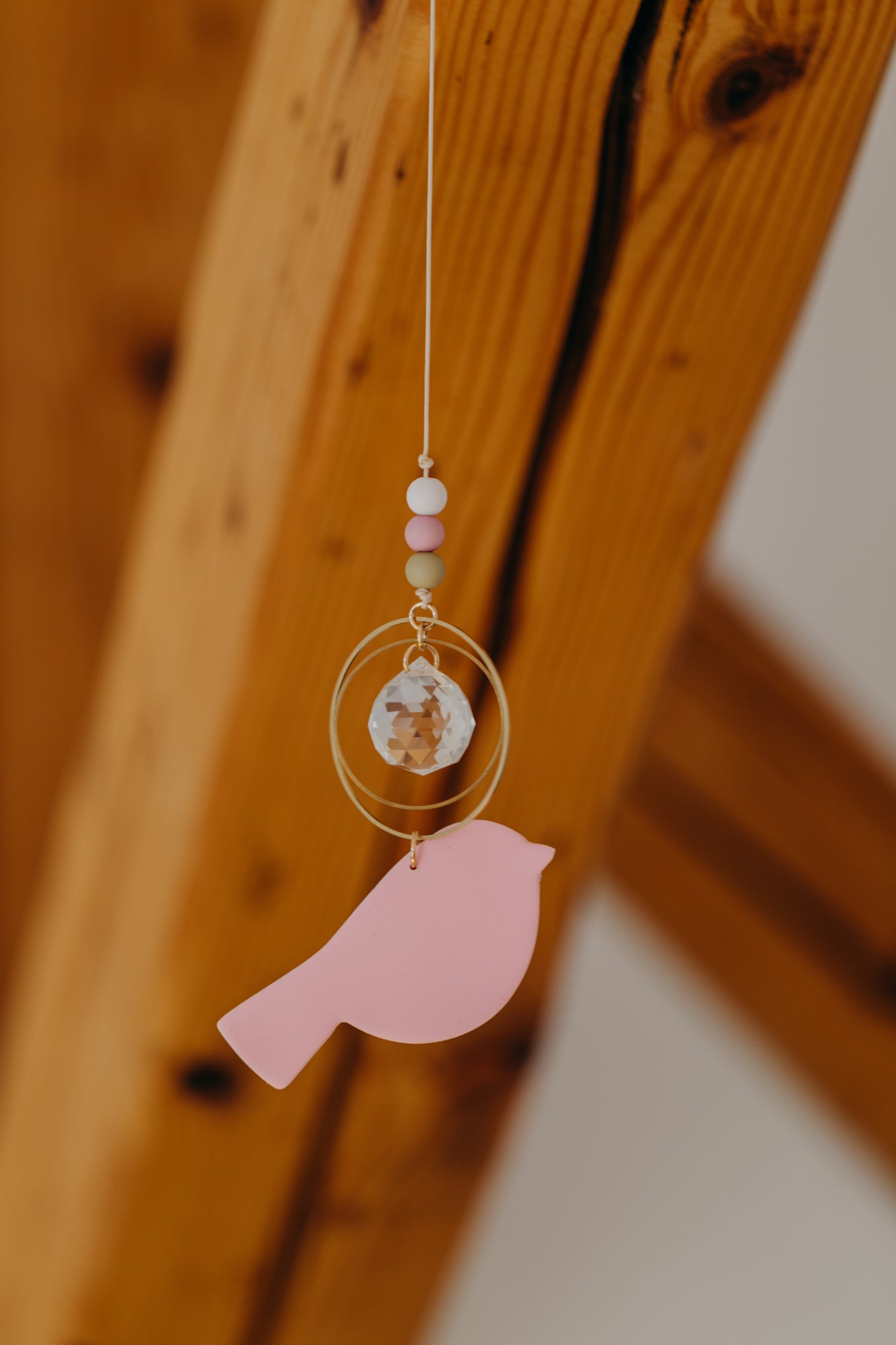 Sonnenfänger rosa Vogel