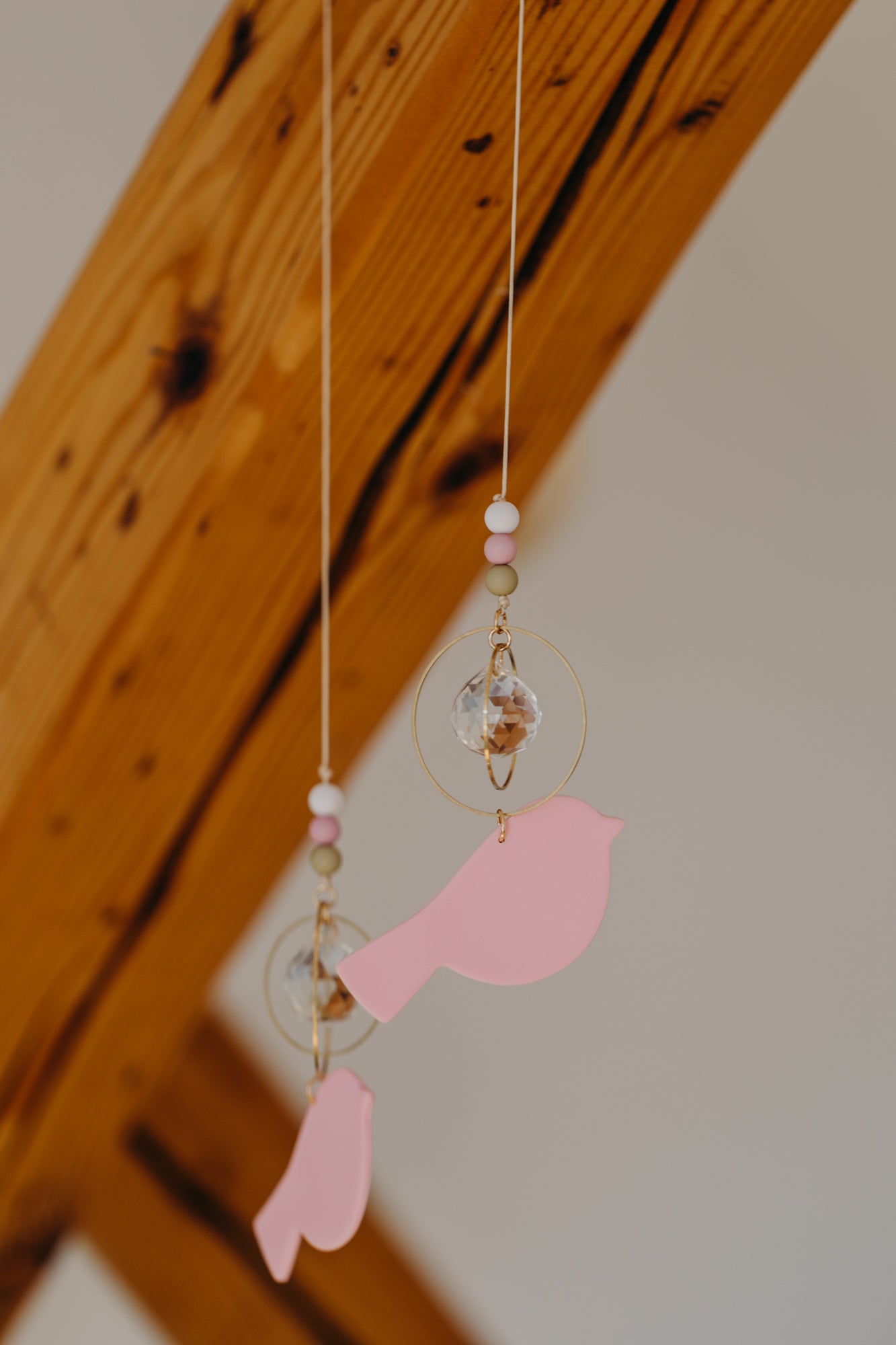 Sonnenfänger rosa Vogel