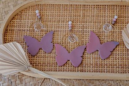 Sonnenfänger rosa-lila Schmetterling