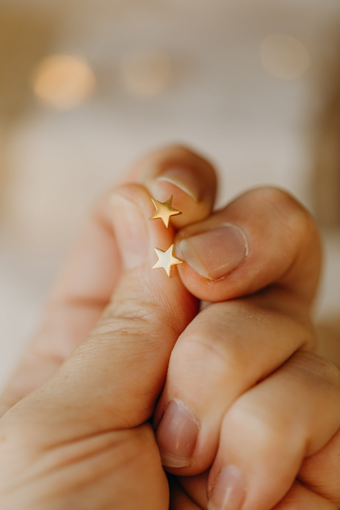 Ohrstecker Stern, verschiedene Größen
