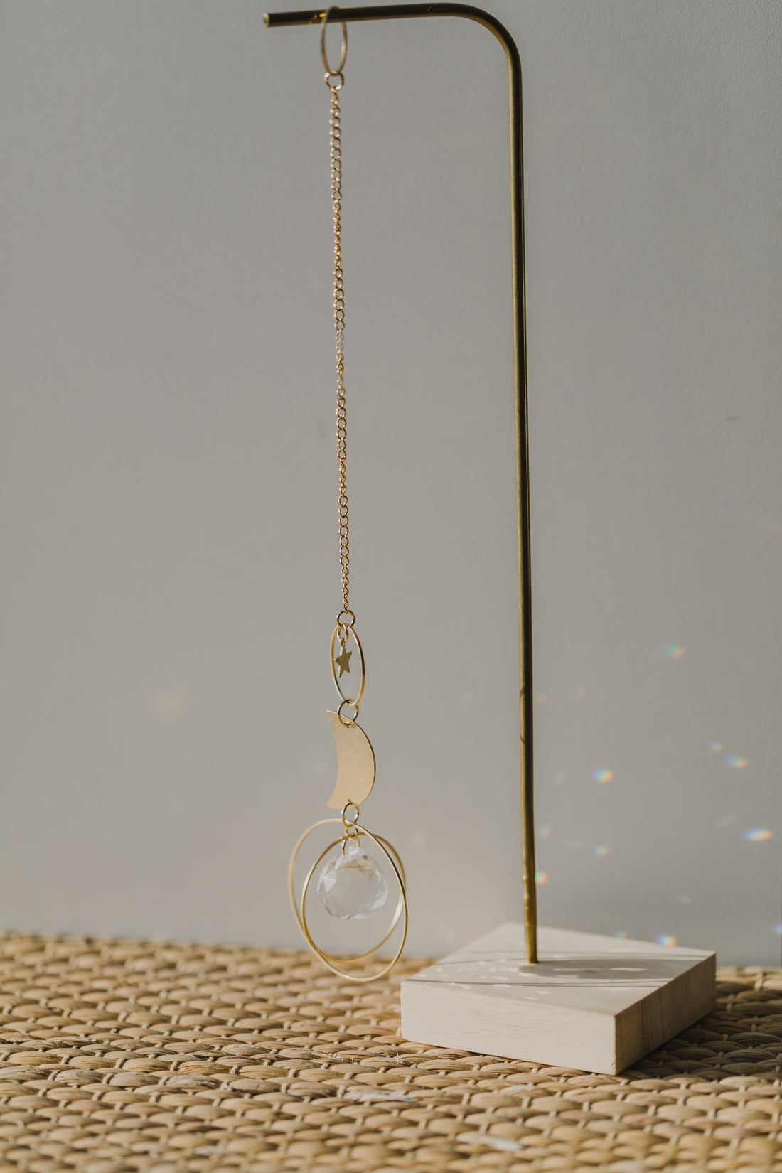 Suncatcher small star and moon