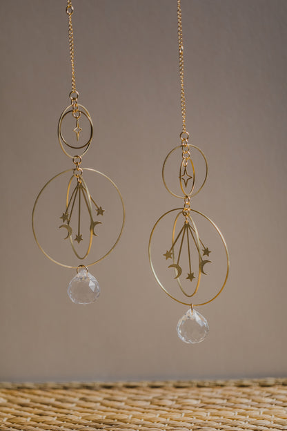 Suncatcher Fan Moon and Stars