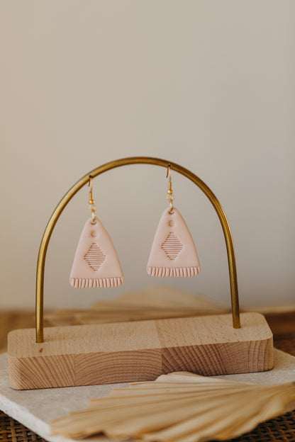 TOSCHA - rosa Boho Ohrringe