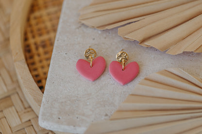 VALENTINA - pinke Herz Ohrringe
