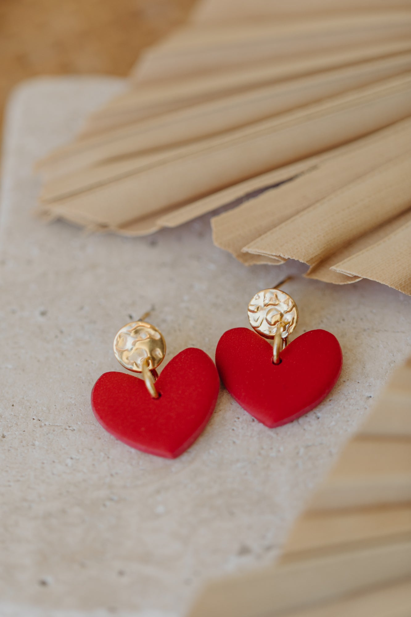 VALENTINA - rote Herz Ohrringe