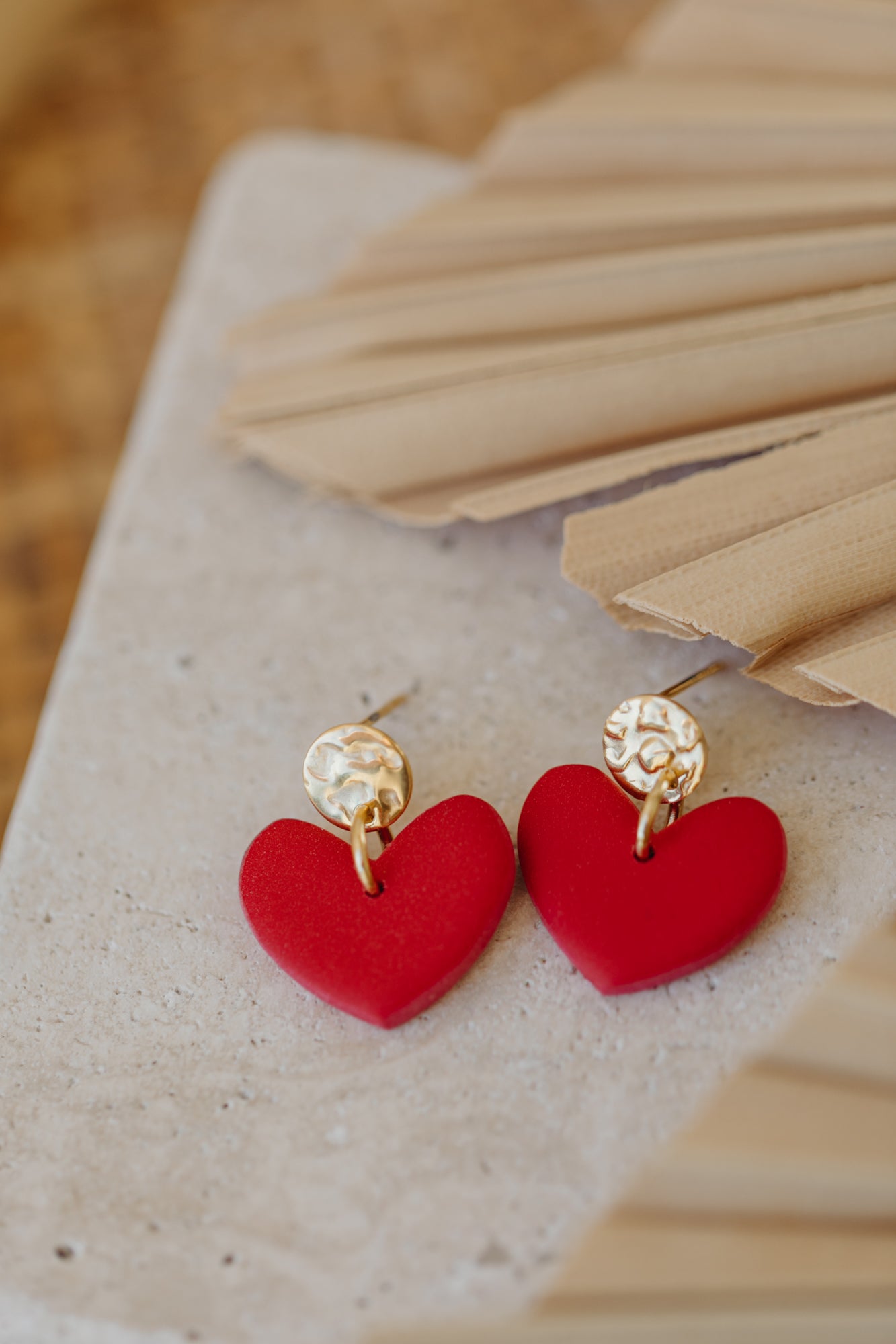 VALENTINA - rote Herz Ohrringe