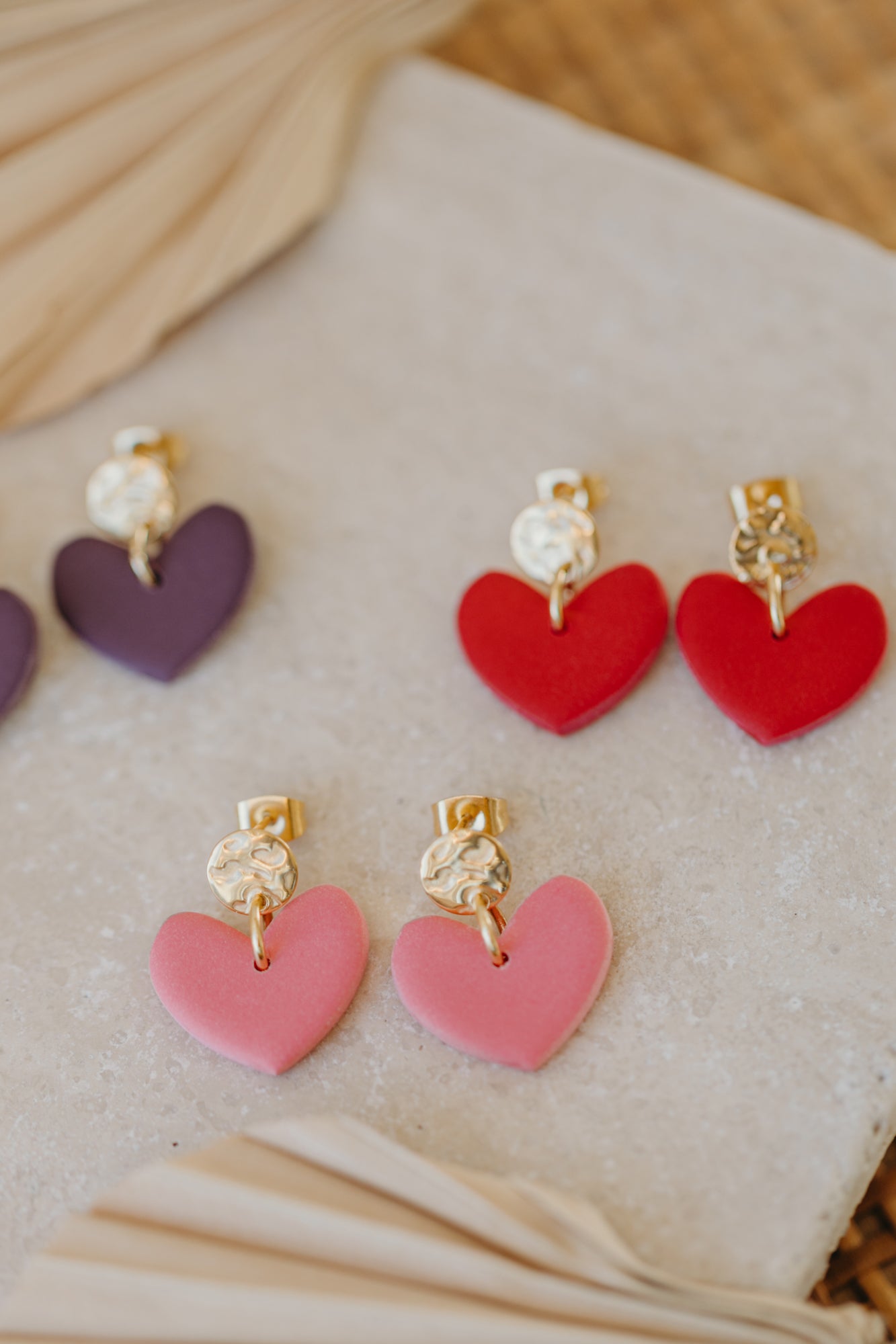 VALENTINA - pinke Herz Ohrringe