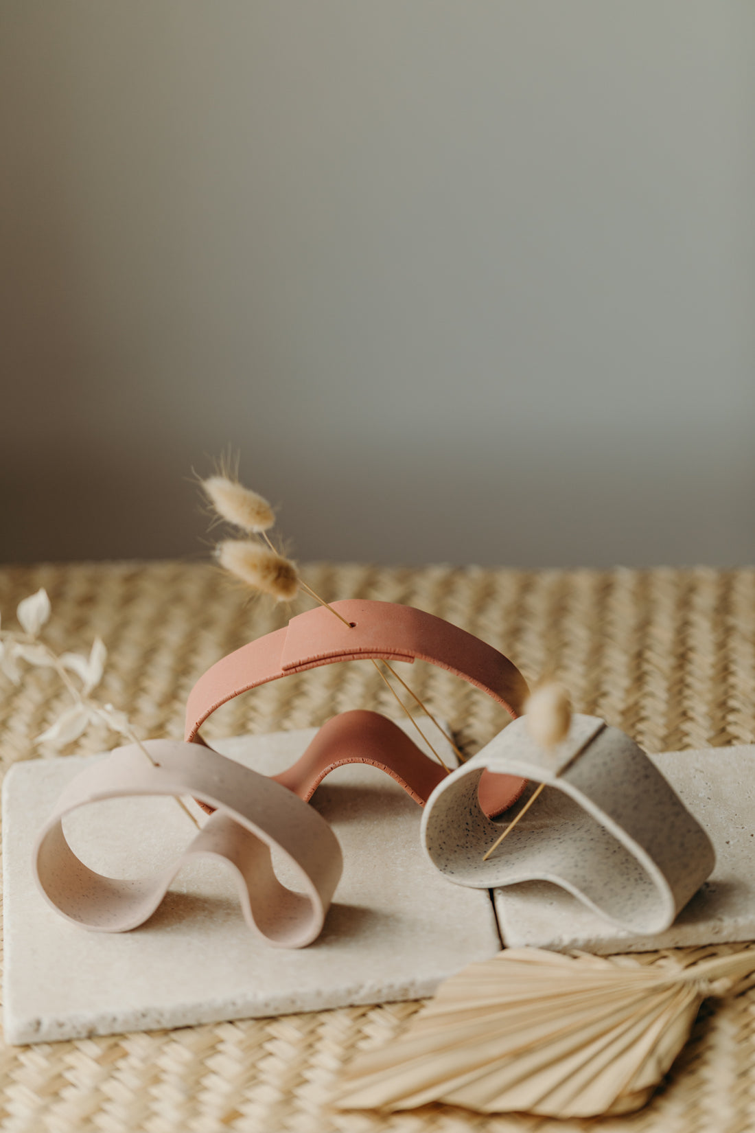 Polymer clay vase, barolo 