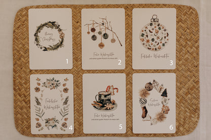 Mix &amp; Match Weihnachtskarten – 10 Karten individuell wählen