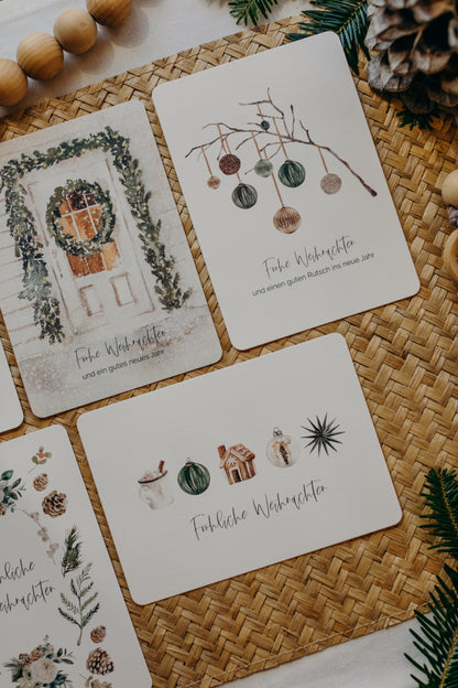 Postcard Set 12: Christmas Postcard Set (5 pieces)