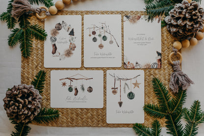 Postkarten Set 3: Weihnachtspostkarten Set (5 Stück)