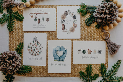 Postkarten Set 5: Weihnachtspostkarten Set (5 Stück)