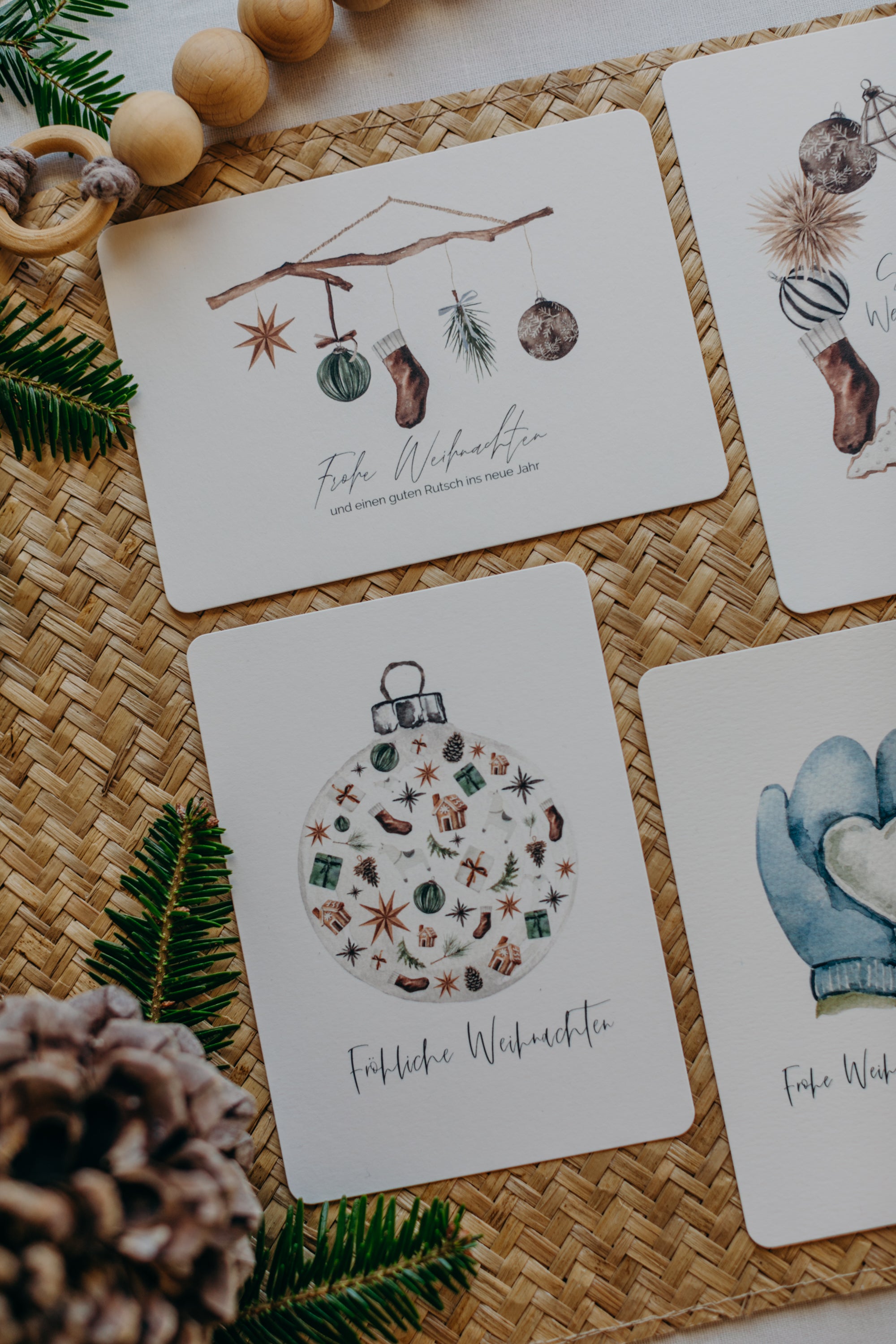 Postkarten Set 5: Weihnachtspostkarten Set (5 Stück)