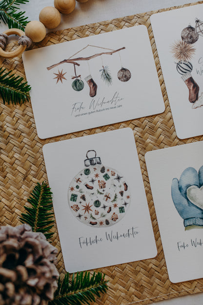 Postkarten Set 5: Weihnachtspostkarten Set (5 Stück)
