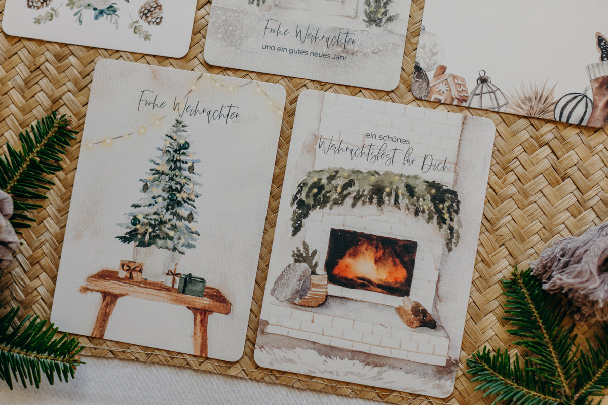 Postkarten Set 7: Weihnachtspostkarten Set (5 Stück)