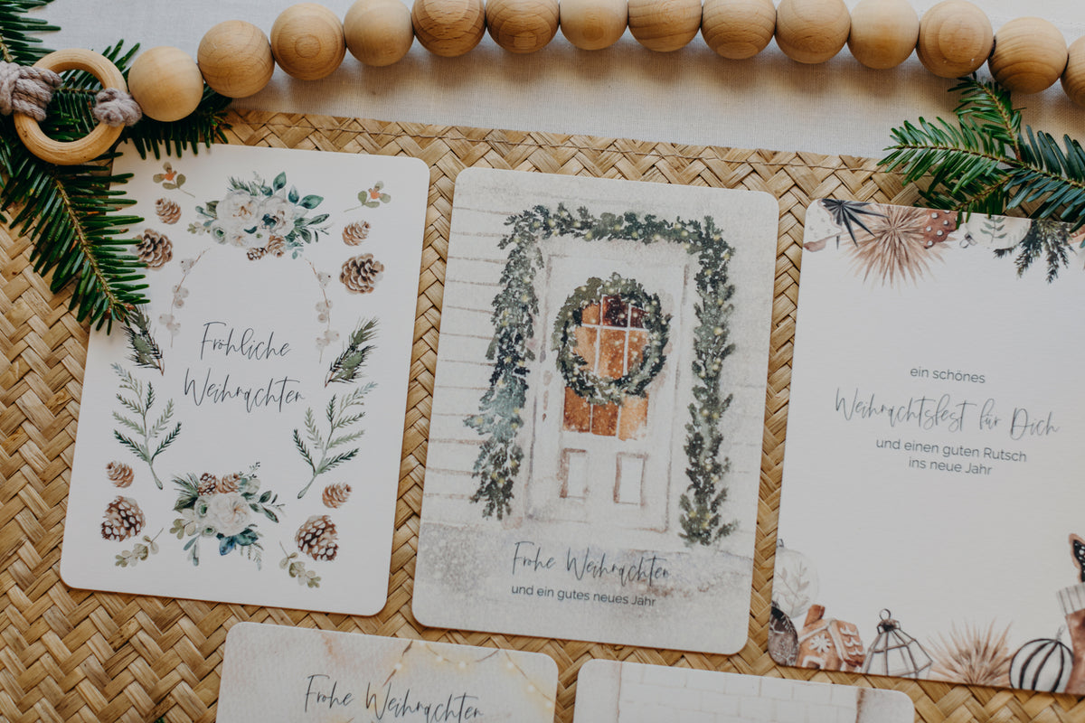 Postkarten Set 7: Weihnachtspostkarten Set (5 Stück)