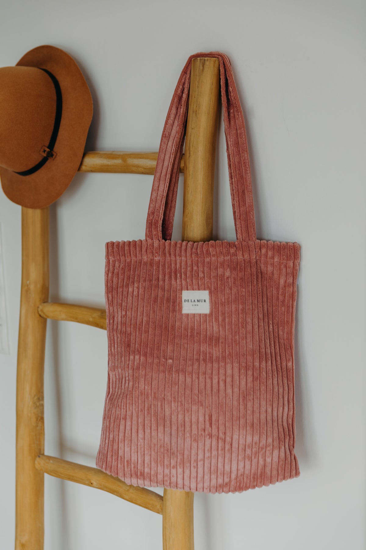 Altrosa Cord Tasche CRÊPE mit Reißverschluss